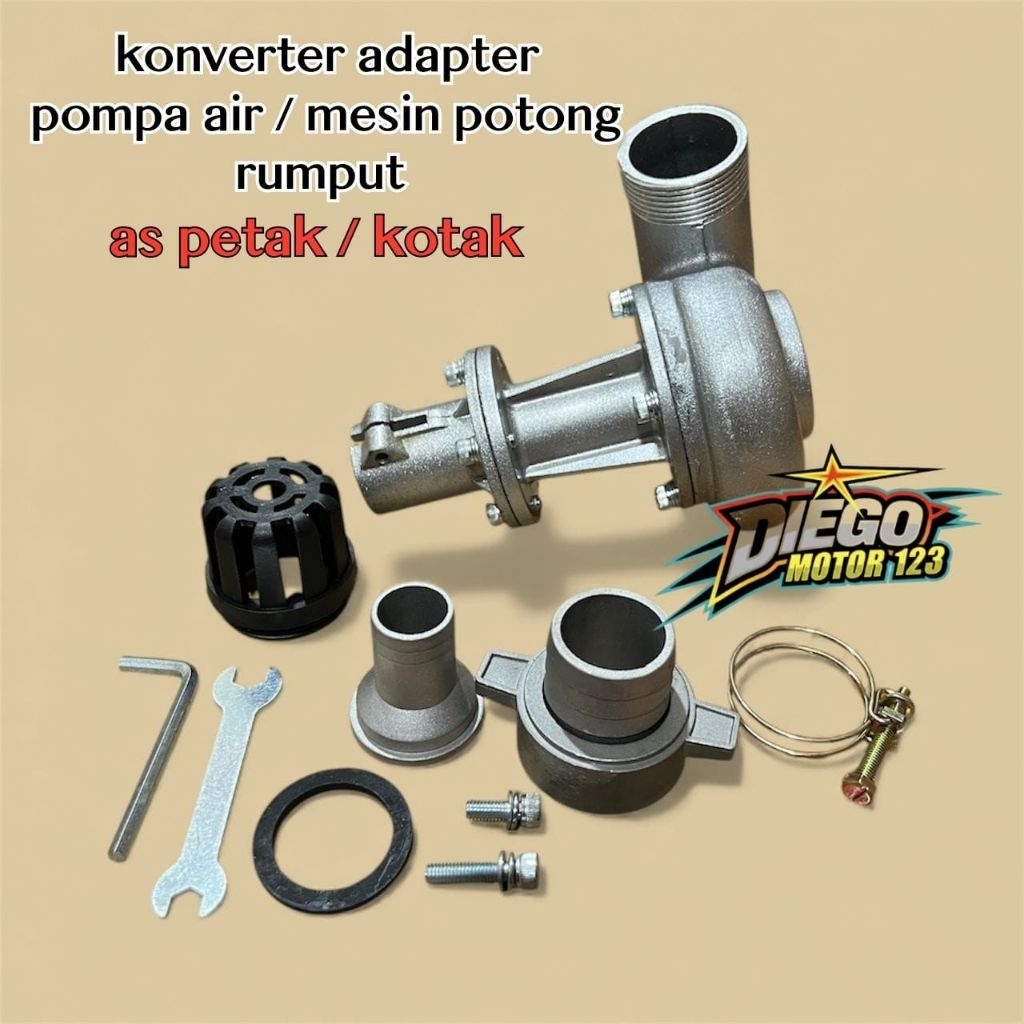 Konverter Waterpump Pompa Air Ke Mesin Potong Rumput 2tak 4tak Segi 4