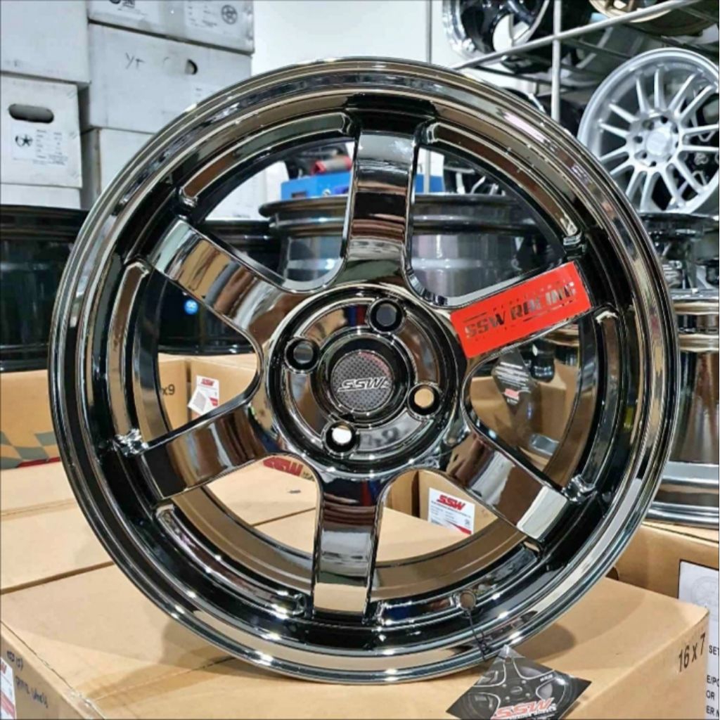 velg te37 ssw original Thailand r16 lebar 7 pcd 4x100 velg racing ring 16 velg racing brio jazz city