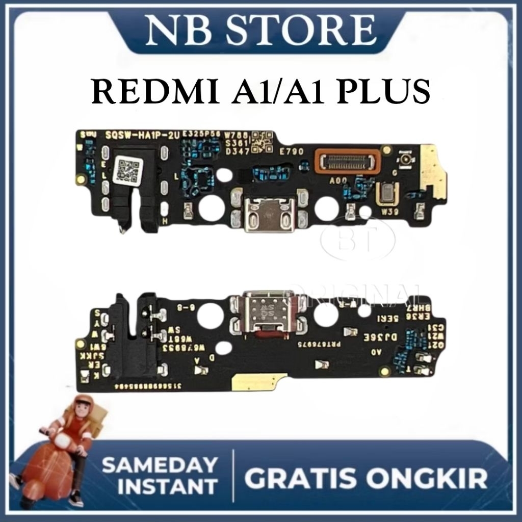 KONEKTOR CAS XIAOMI REDMI A1 / A1 PLUS FULSET IC ORIGINAL PAPAN CAS