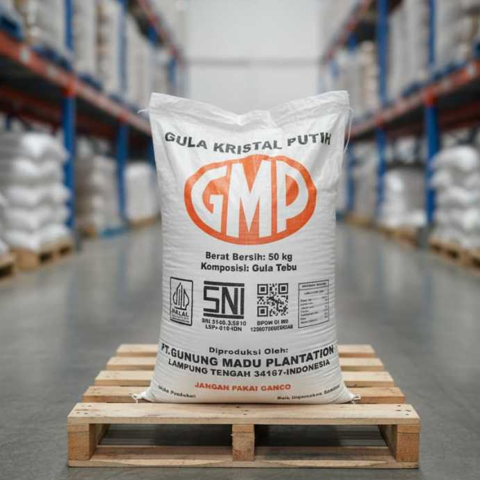 GULA PASIR GMP LOKAL 50 KG / GULA  KRISTAL PUTIH