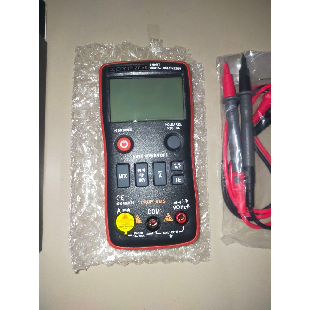 Zoyi ZT A6 Pengukur Arus Listrik Digital Multitester AC DC 1mF NCV