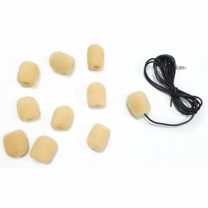 Foam Microphone Wireless Clip On Headset/Busa Kecil Mic Cover Clip On