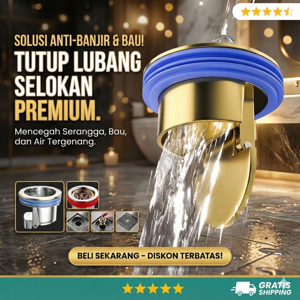 Penutup Saluran Kamar Mandi Anti Serangga Bau Floor Drain  Penutup Saluran Air Kamar Mandi