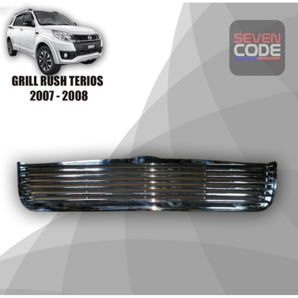 GRILL RUSH LAMA MODEL HORIZONTAL / CHROME GRILL DEPAN RUSH LAMA MODEL HORIZONTAL
