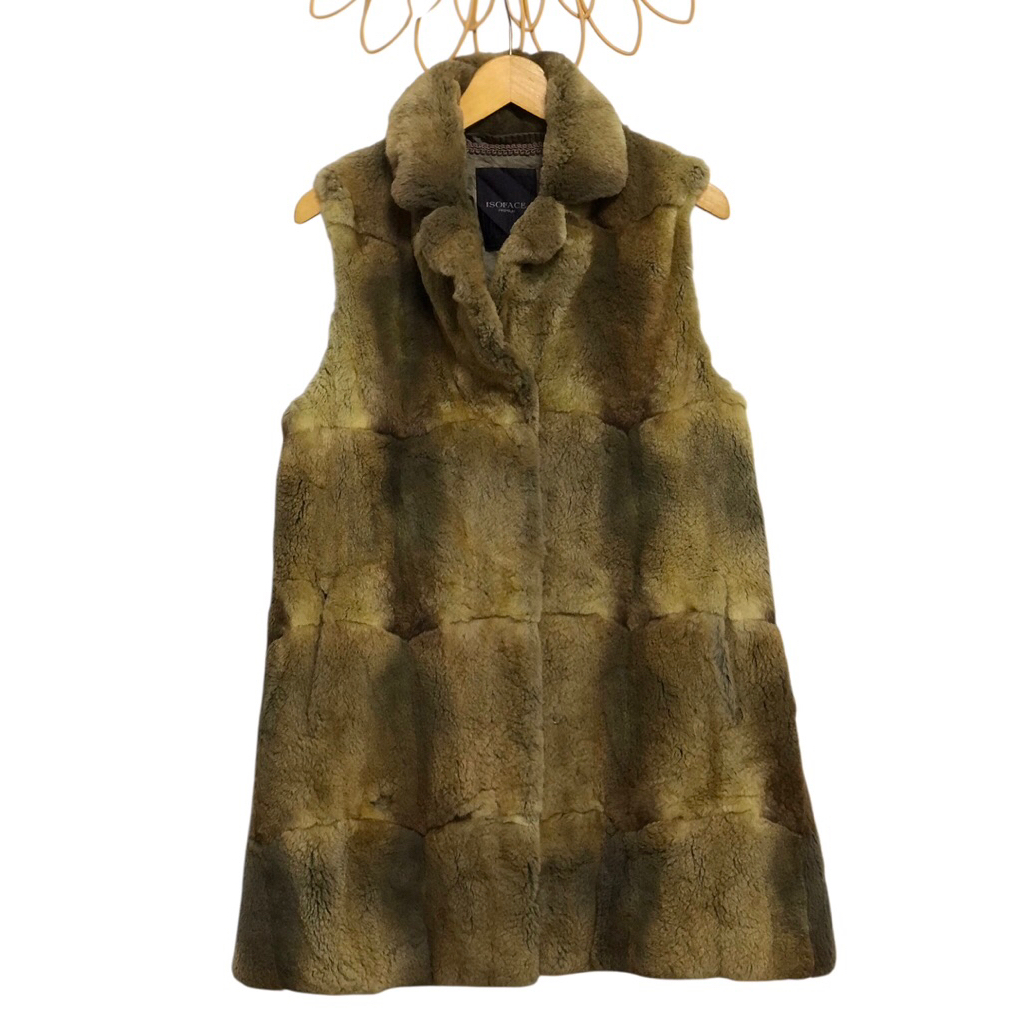 fur vest jacket / rabbit fur jacket / fur rabbit vest jacket