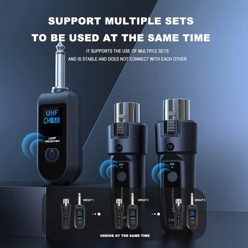 Transmitter Mic Wireless UHF