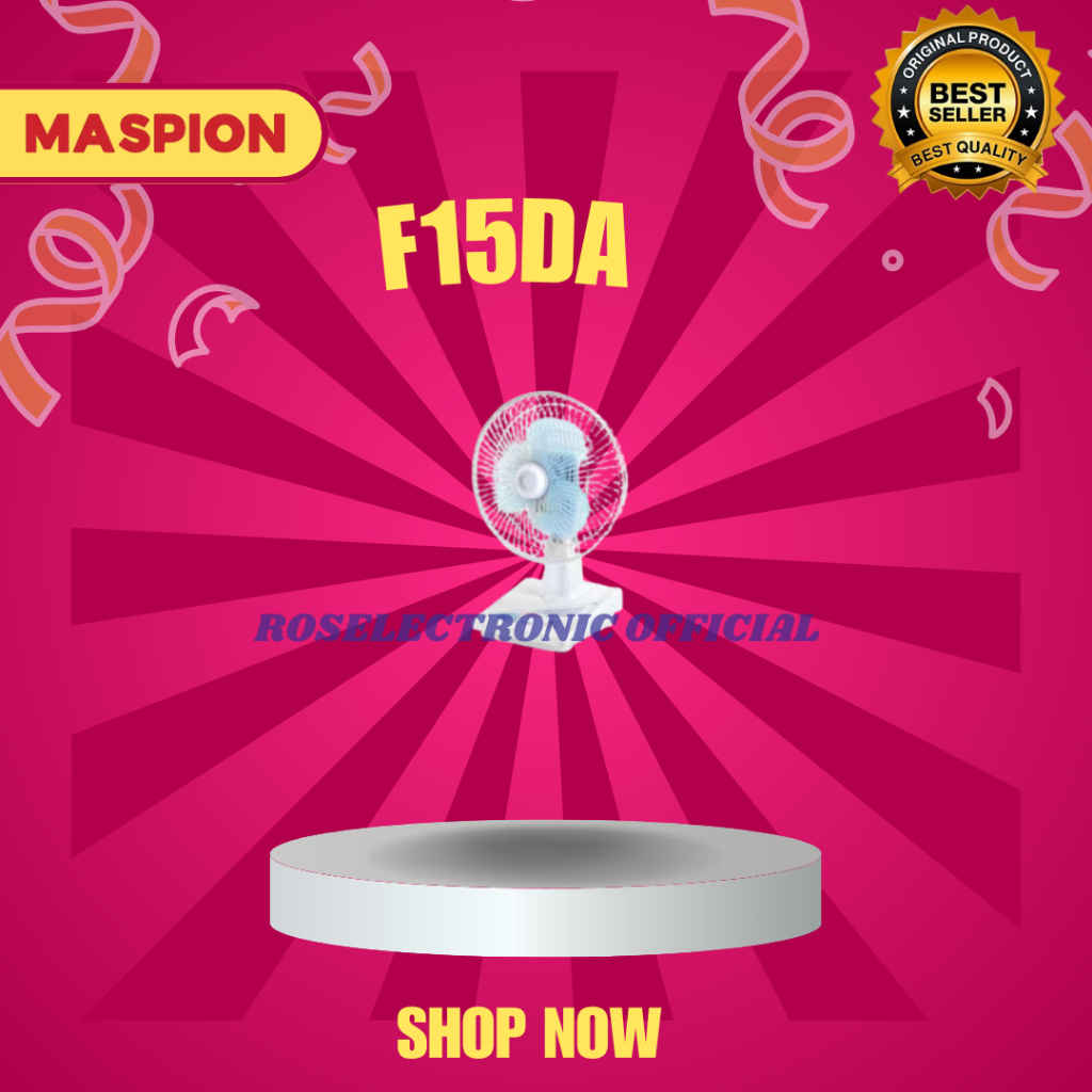 F15DA Maspion Desk Fan F-15 DA Ukuran 6 Inci