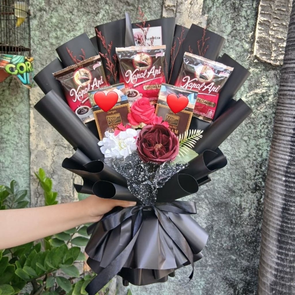 BOUQUET KOPI MIX BUNGA | BUKET KOPI [FREE PACKAGING]