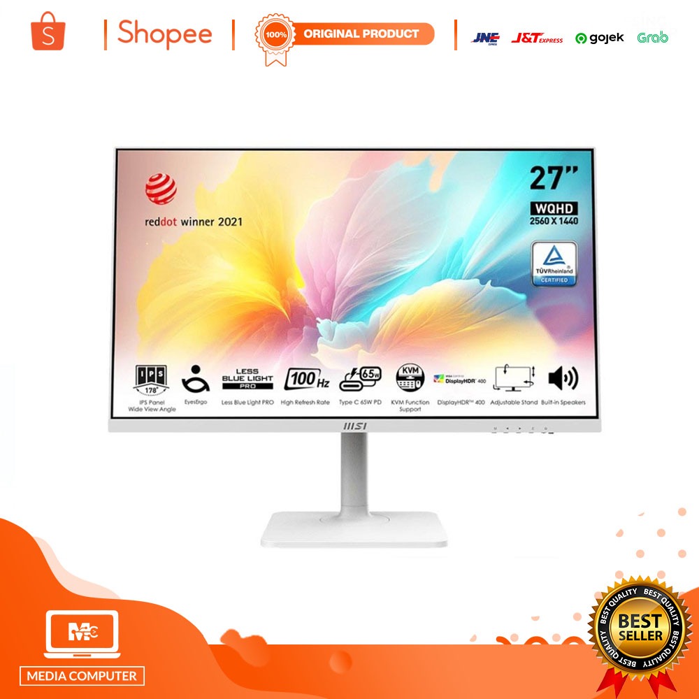 Monitor MSI Modern MD272QXPW 27 IPS WQHD 100Hz White