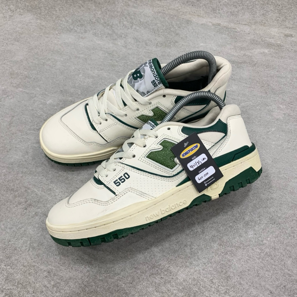 New Balance 550 White And Green