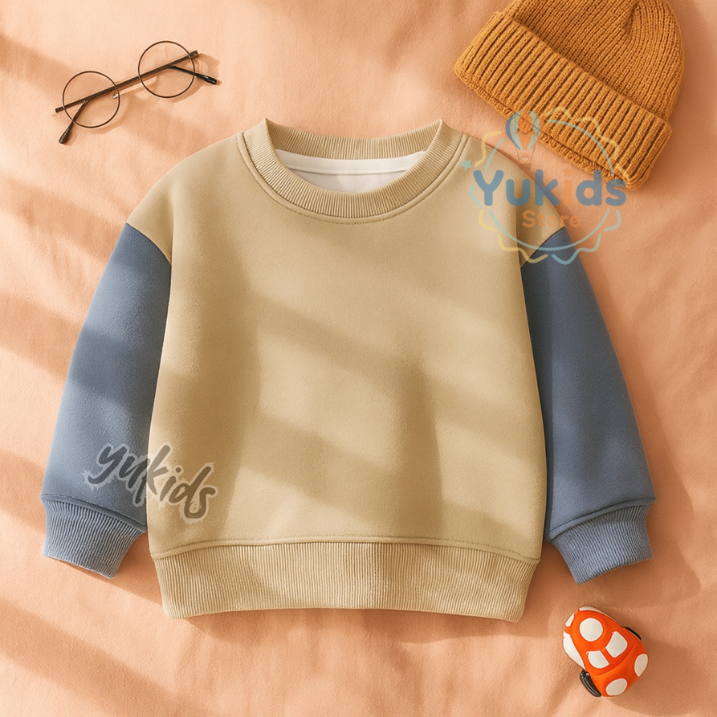 sweater creawneck Anak laki-laki perempuan 2-12 tahun, Switer anak korea style