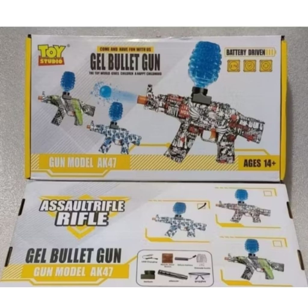 gel bullet gun baterai cas
