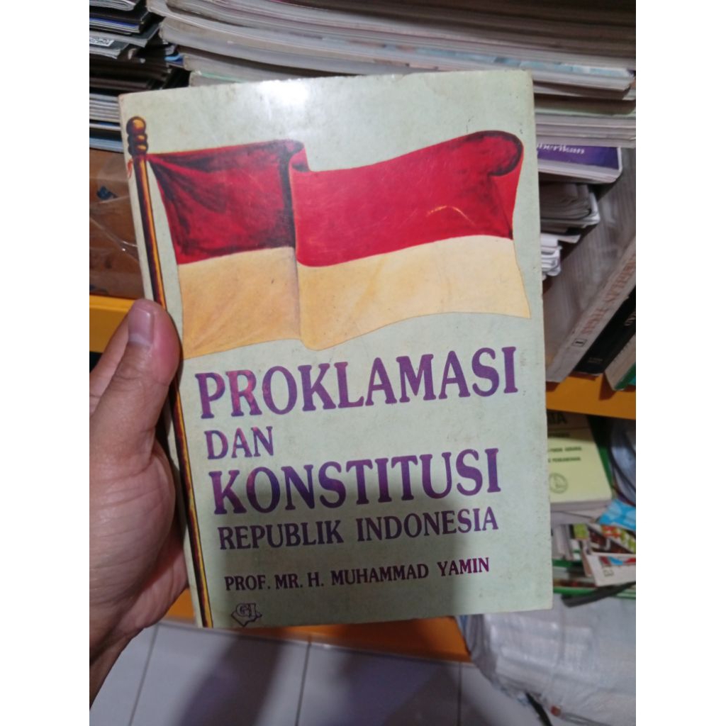 proklamasi dan konstitusi republik indonesia bekas original