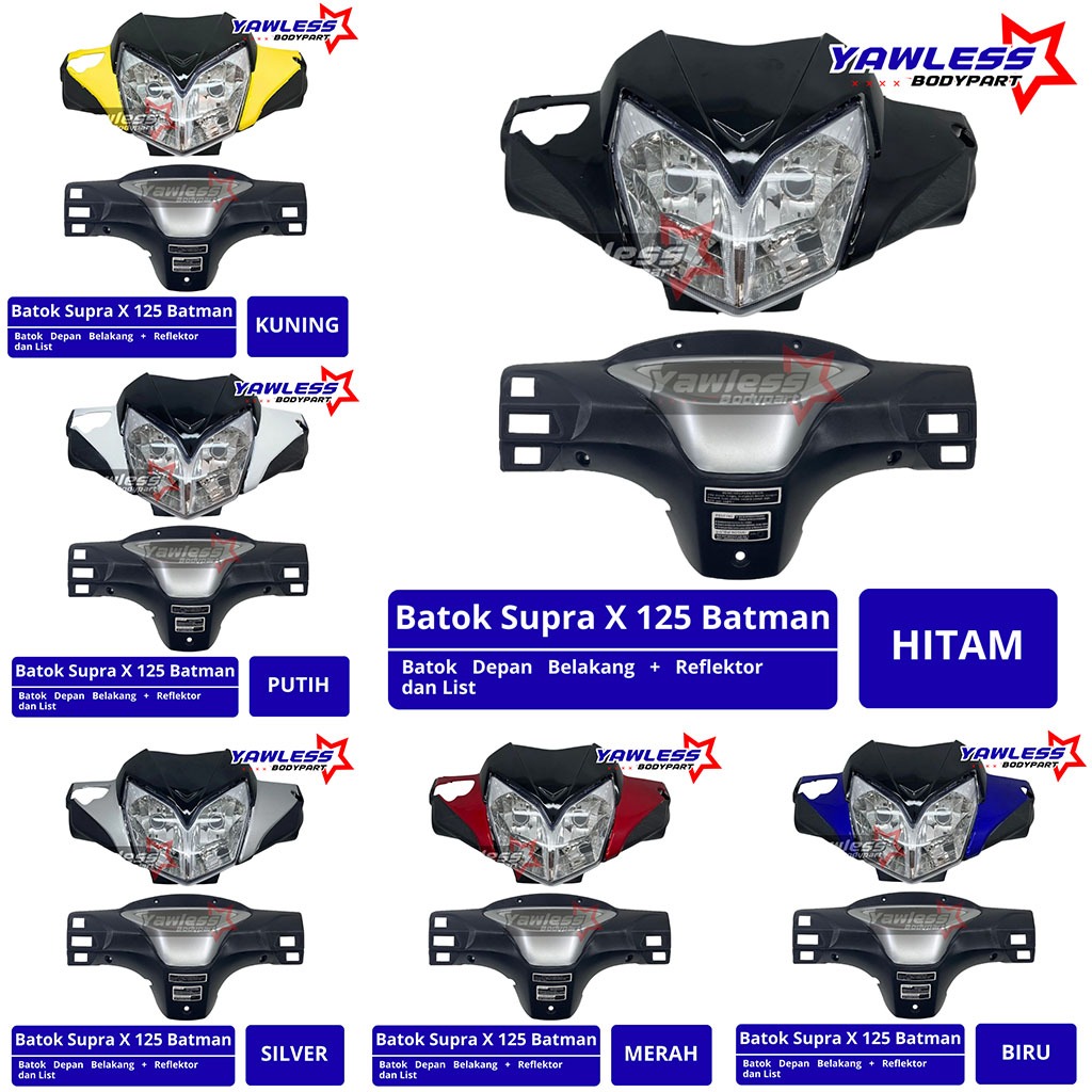 batok kepala supra x 125 Batman + Reflektor supra x 125 / batok lampu supra x 125