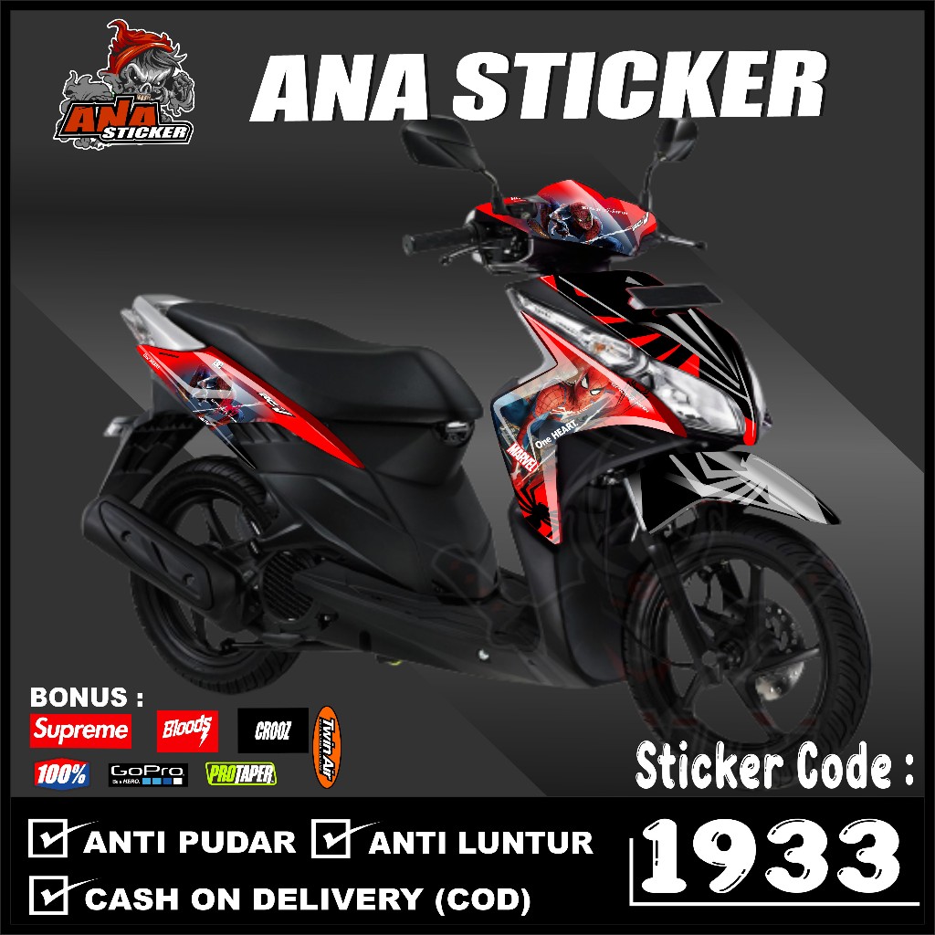 1933 sticker decal motor aksesoris motor vario techno 110 fullbody (cod)