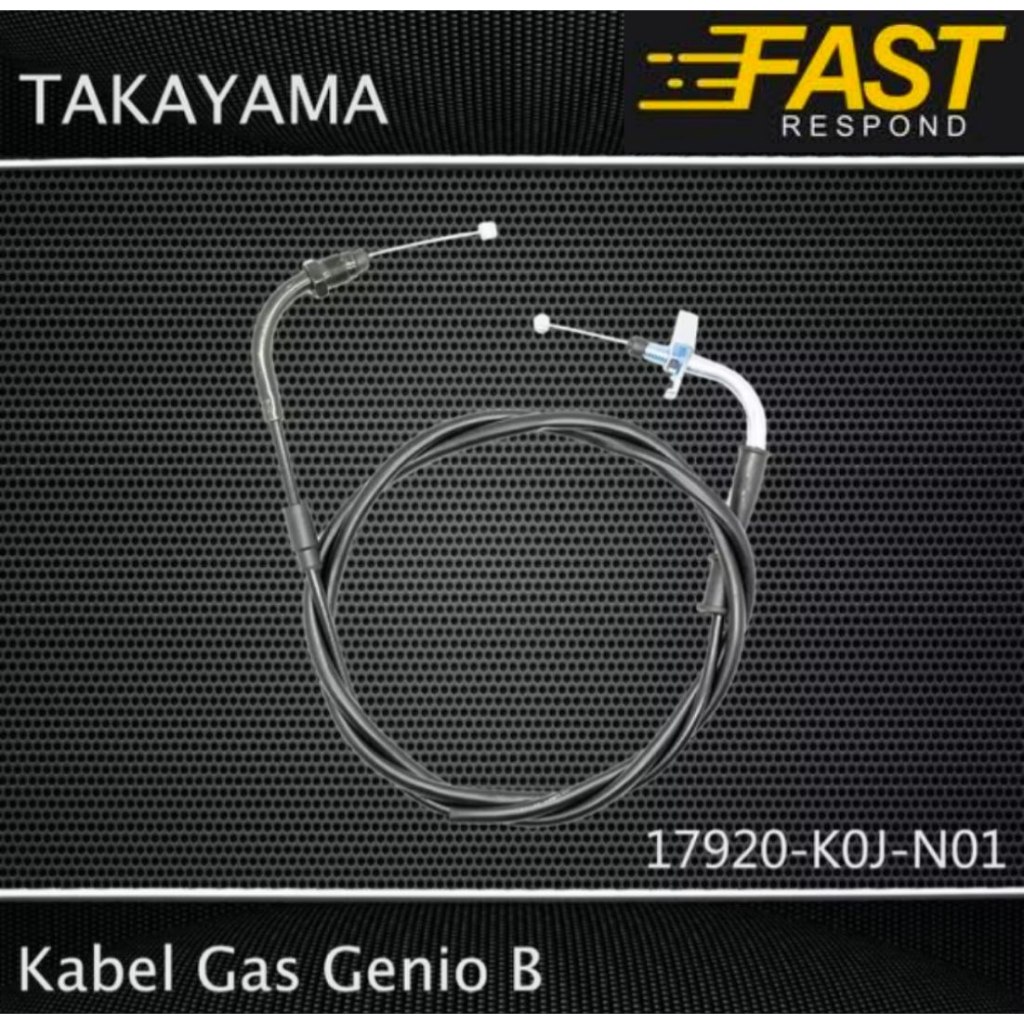 KABEL GAS GENIO, BEAT SCOOPY ESP 2020 (B) ASLI TAKAYAMA