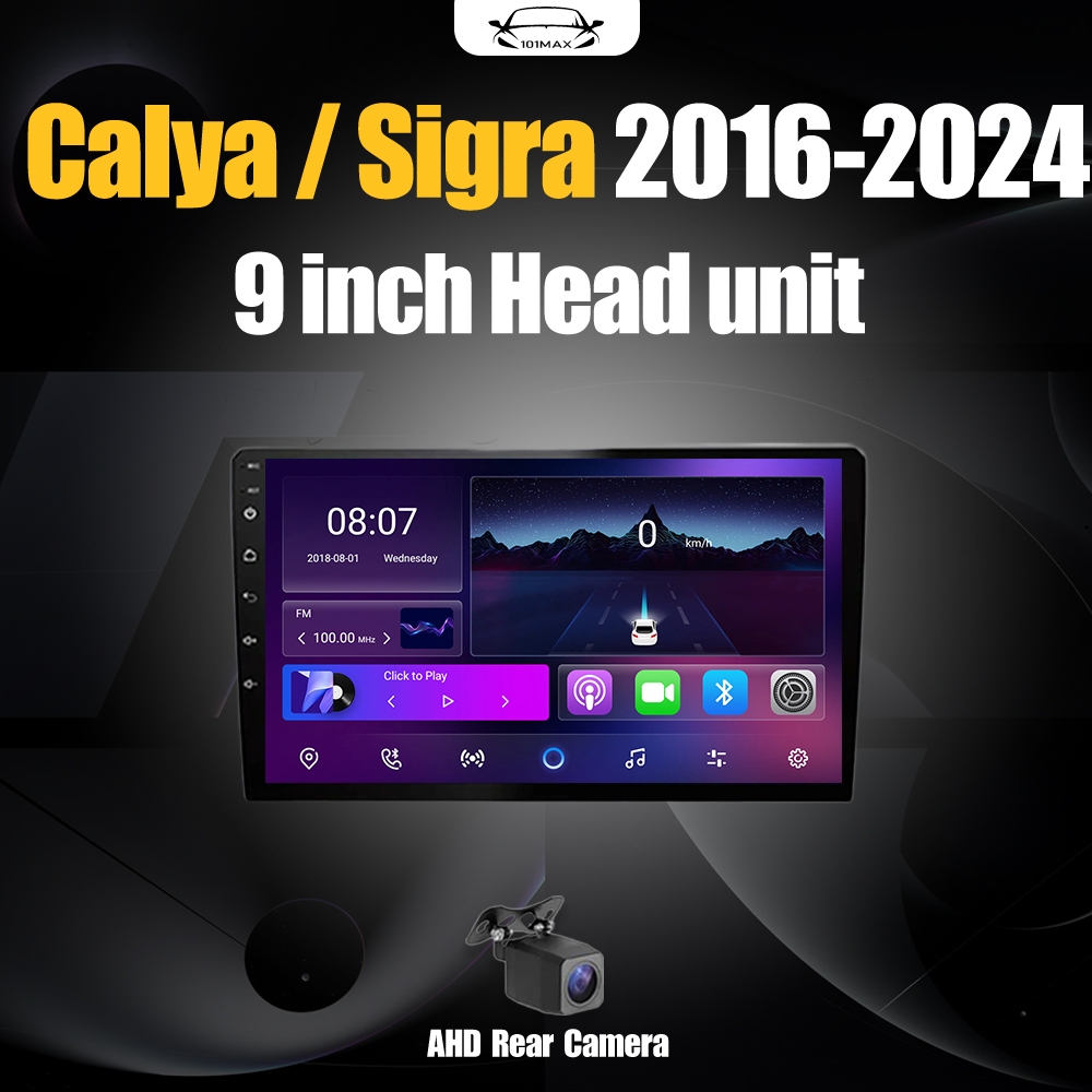 Android 14 Head Unit 9" IPS For Calya/Sigra 2016-2024 Head Unit 8 Chip Nuklir 8+64GB/8+128GB Android