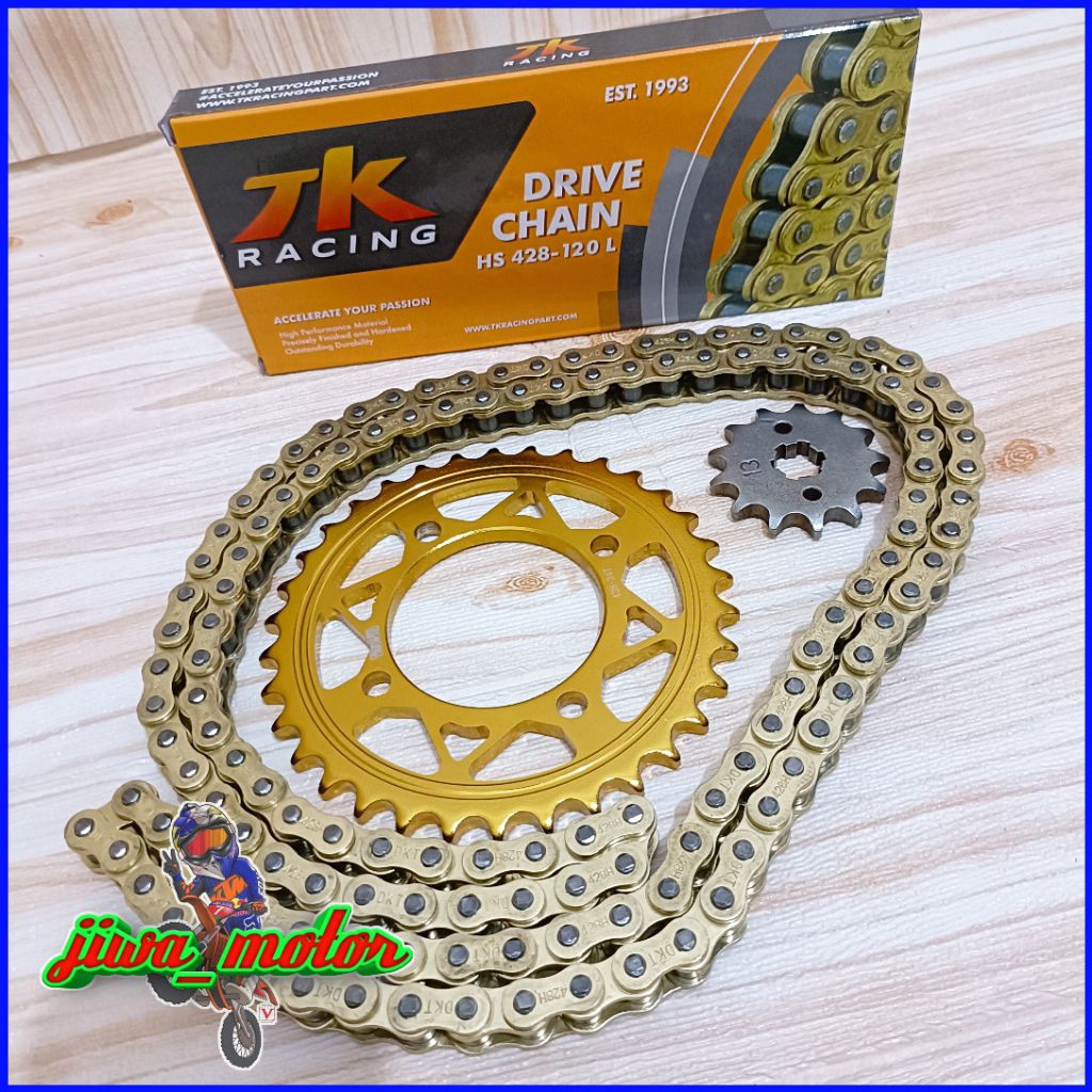 gear set 428 RX king Jupiter Z FIZR MX Vega protaper Gold