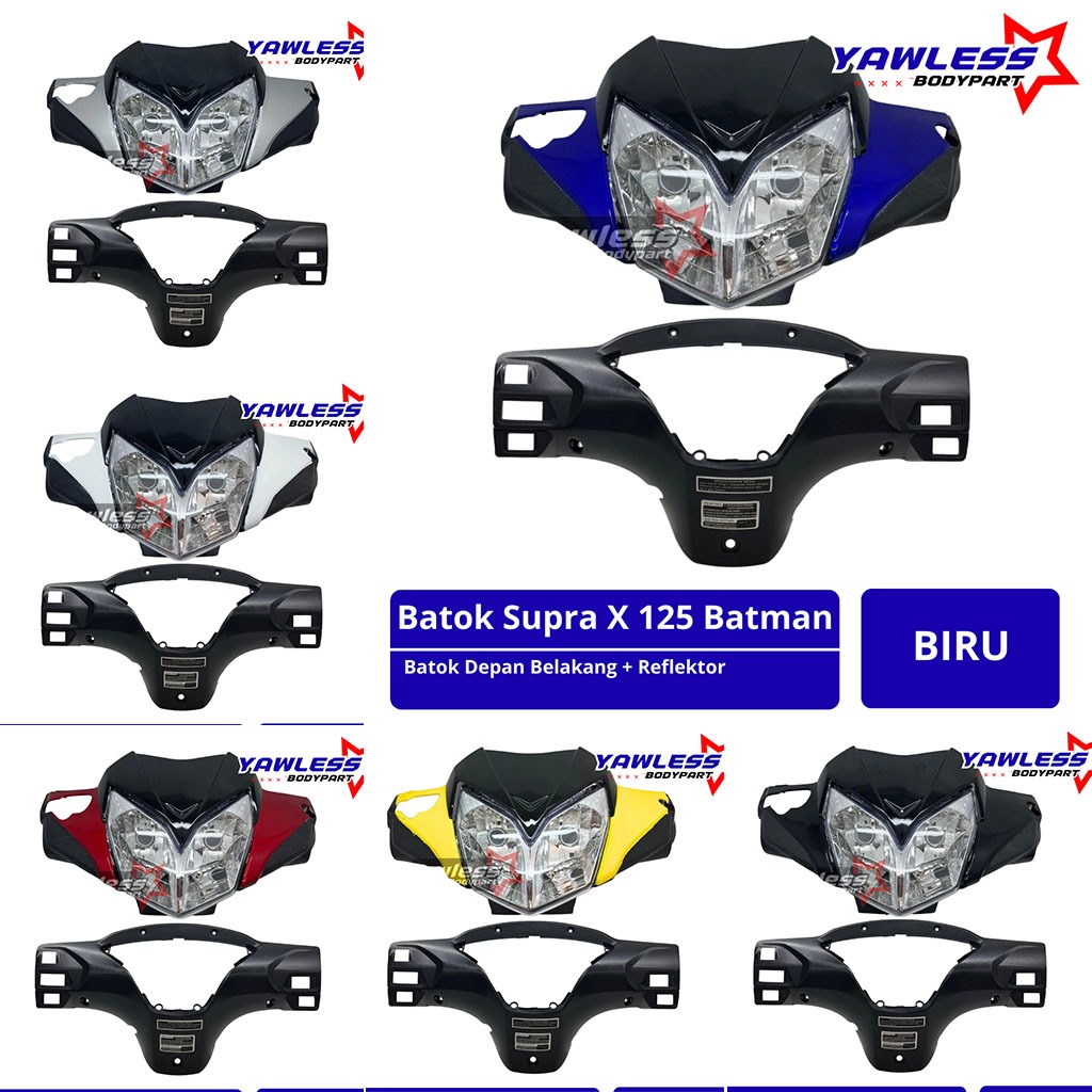 batok kepala supra x 125 Batman + Reflektor supra x 125 / batok lampu supra x 125
