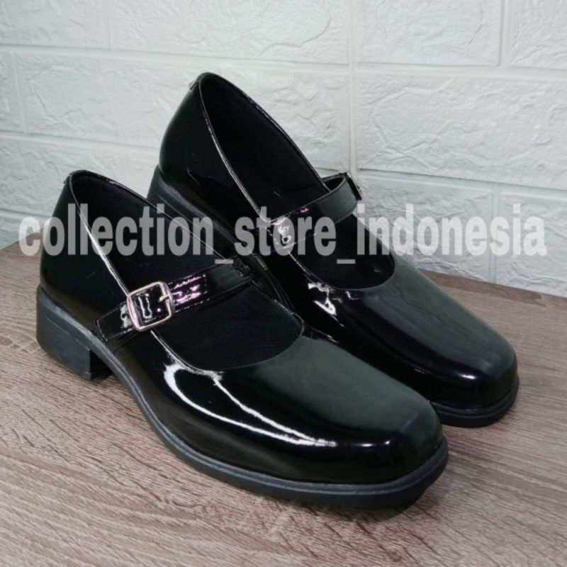 Sepatu Wanita Formal Kerja Wanita Kulit Dove Paskibra Sekolah Pdh Dinas Guru Polri TNI Polwan Secwan