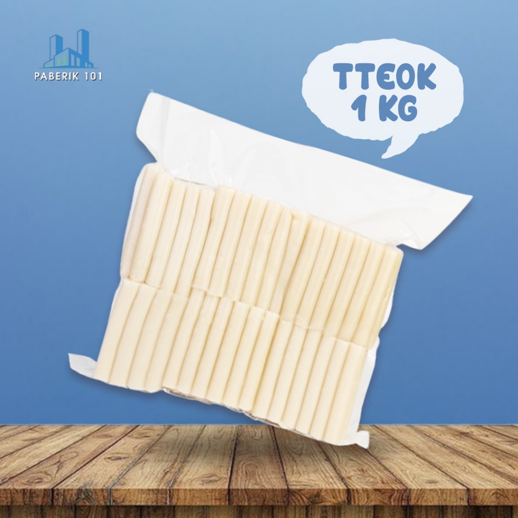 Topokki Tteok 1KG - Kue Beras Rabokki Ramen Toppoki Raboki Rabboki Tokpoki Topoki tteokbokki 1000 gr