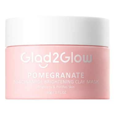 GLAD2GLOW Pomegranate Niacinamade Brightening Clay Mask