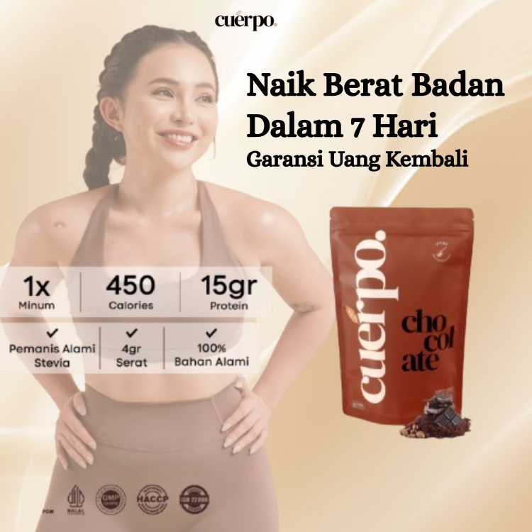 Cuerpo Susu Rasa Cokelat Penggemuk Badan Cepat Permanen