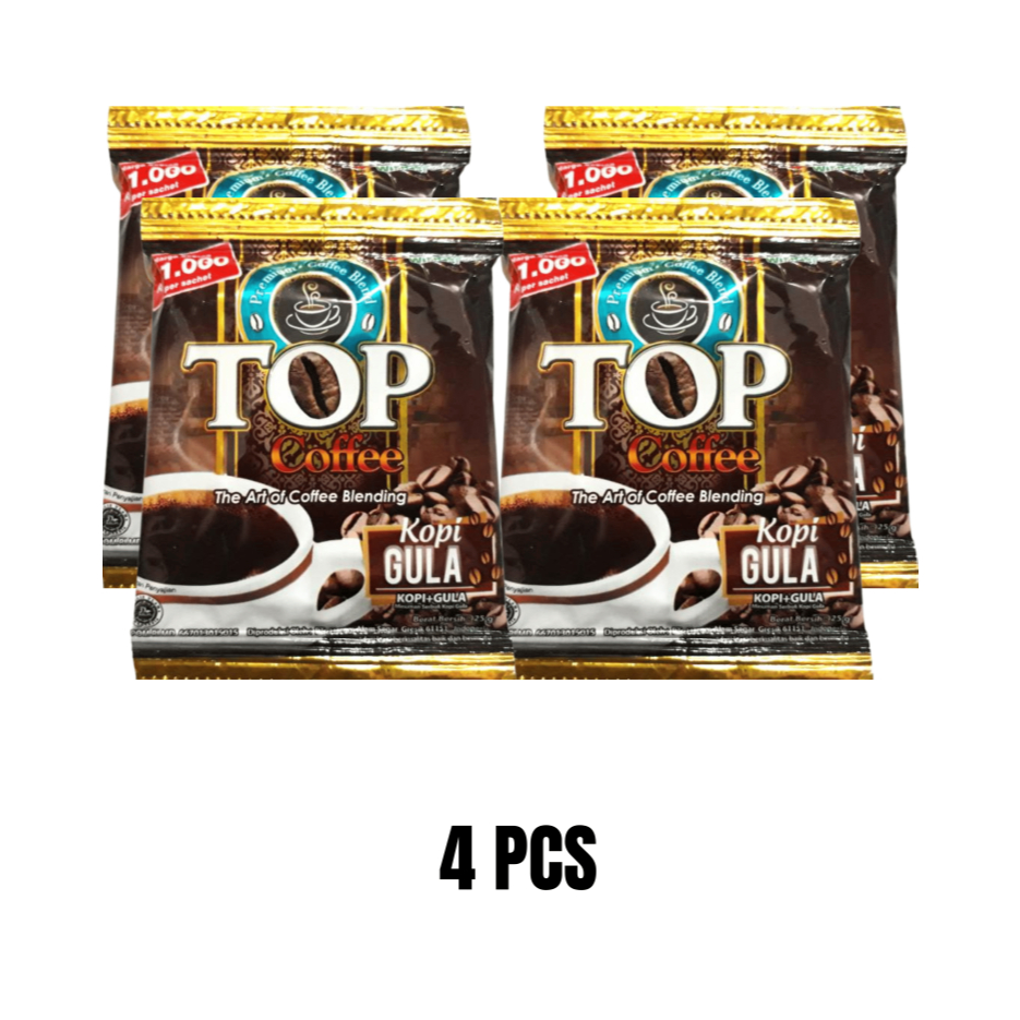 Bundling Hemat TOP COFFEE Kopi Gula, Cappucino Sachet
