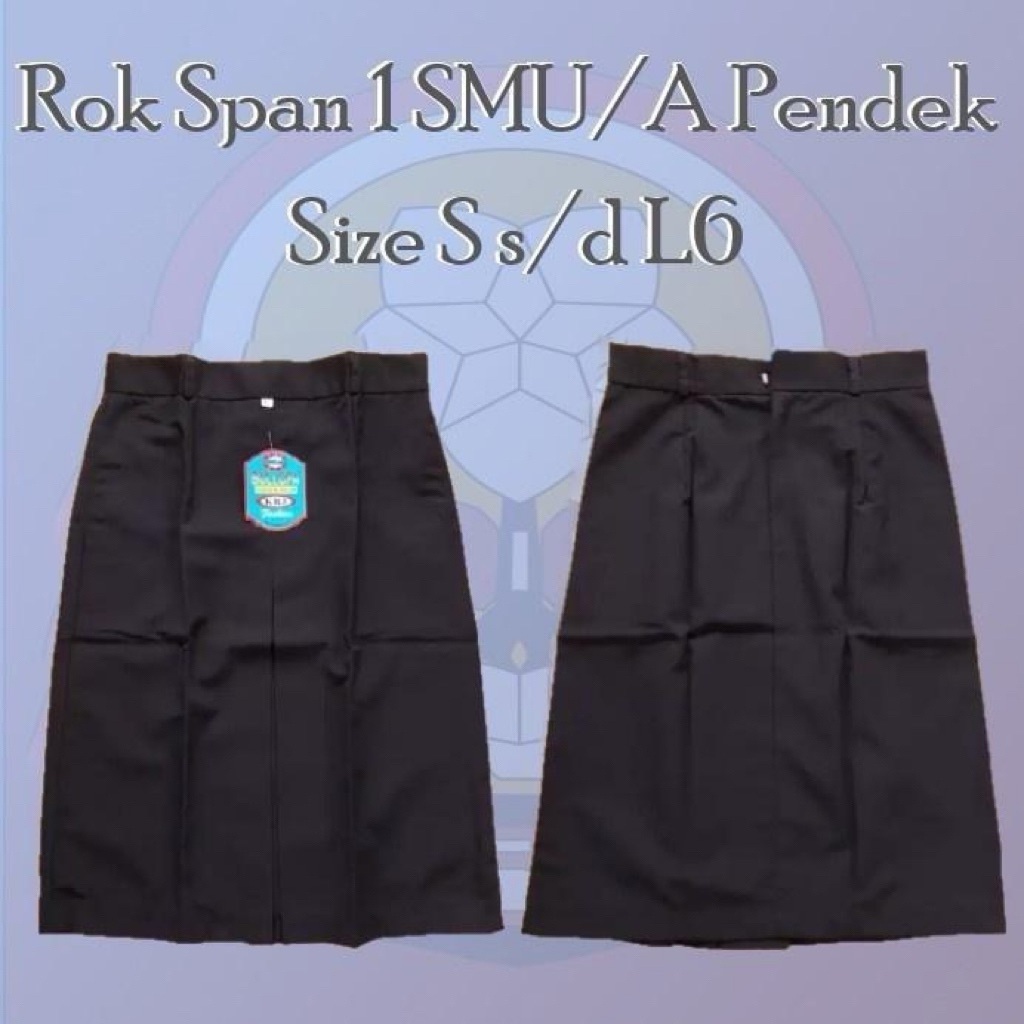 Rok Pendek HITAM SMA Span 1 ( Merek Bullova )