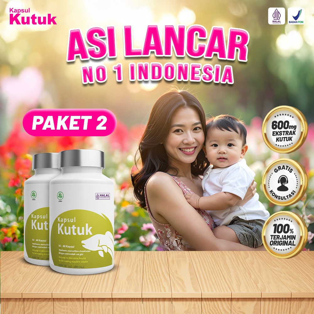 Kapsul Kutuk Premium - Asi lancar Ekstrak Ikan Gabus Albumin Operasi Caesar Sesar Luka Diabetes Diab