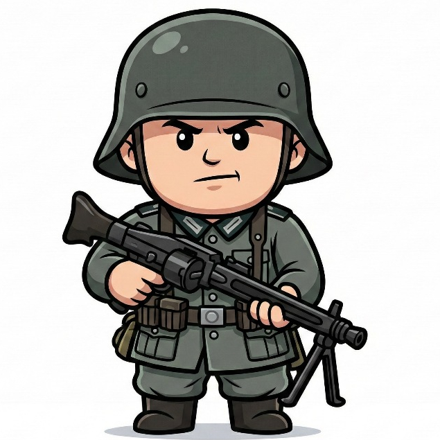 Mainan Action Figure Kecil Tentara  Jerman