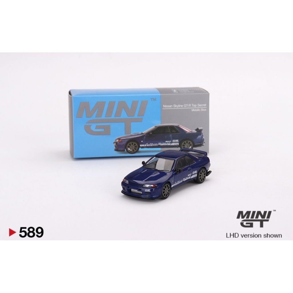 MINI GT NISSAN SKYLINE GT-R TOP SECRET VR32 METALLIC BLUE