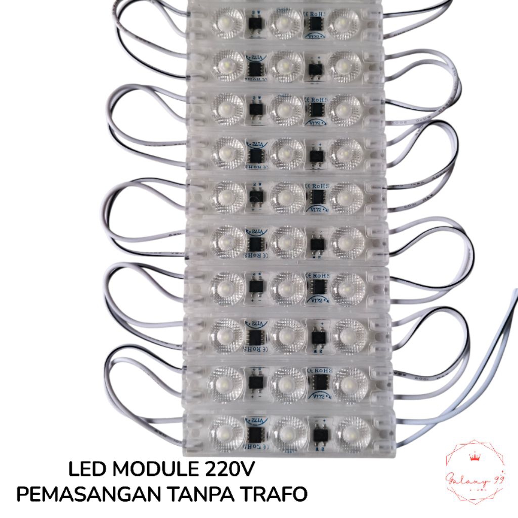Led Module Diamond AC 220V ip65 2W module tanpa Trafo