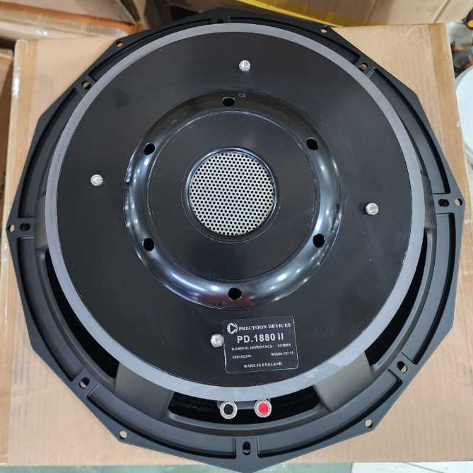 (DAUN CARBON) Speaker Subwofer component PD1880 H II / PD 1880 H II – 18inch VC 5 inch rangka Hitam