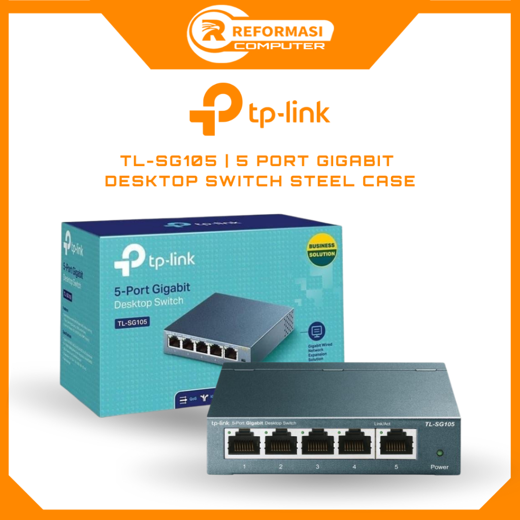 TP-LINK TL-SG105 TPLINK 5-Port/5 Port Gigabit Desktop Switch TL SG105