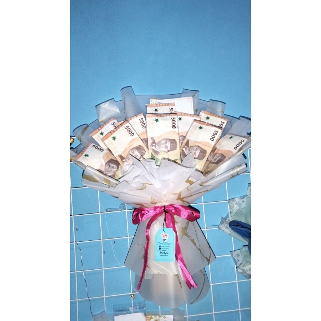 buket uang 10 lembar pecahan 5000