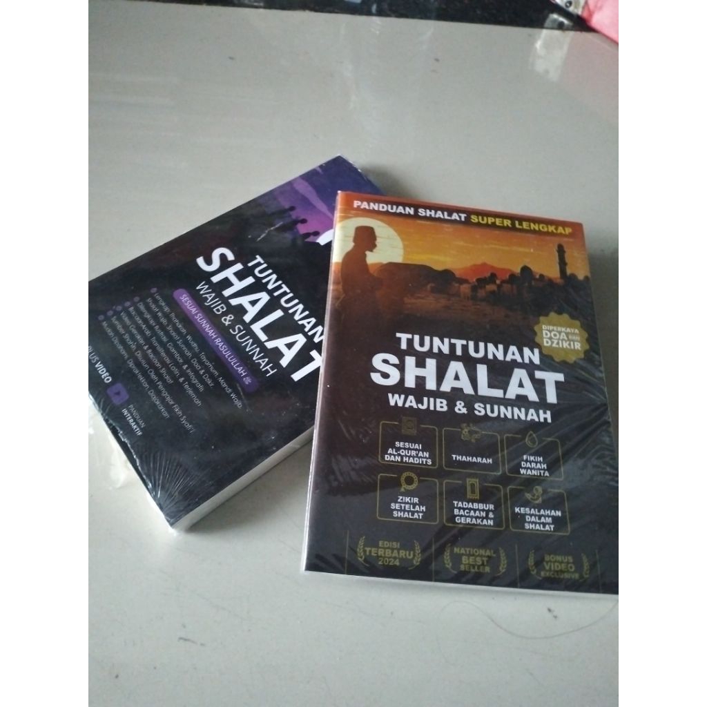 buku set 2 buku tuntunan sholat dan panduan tuntas sholat wajib dan Sunnah berserta doa dan zikir