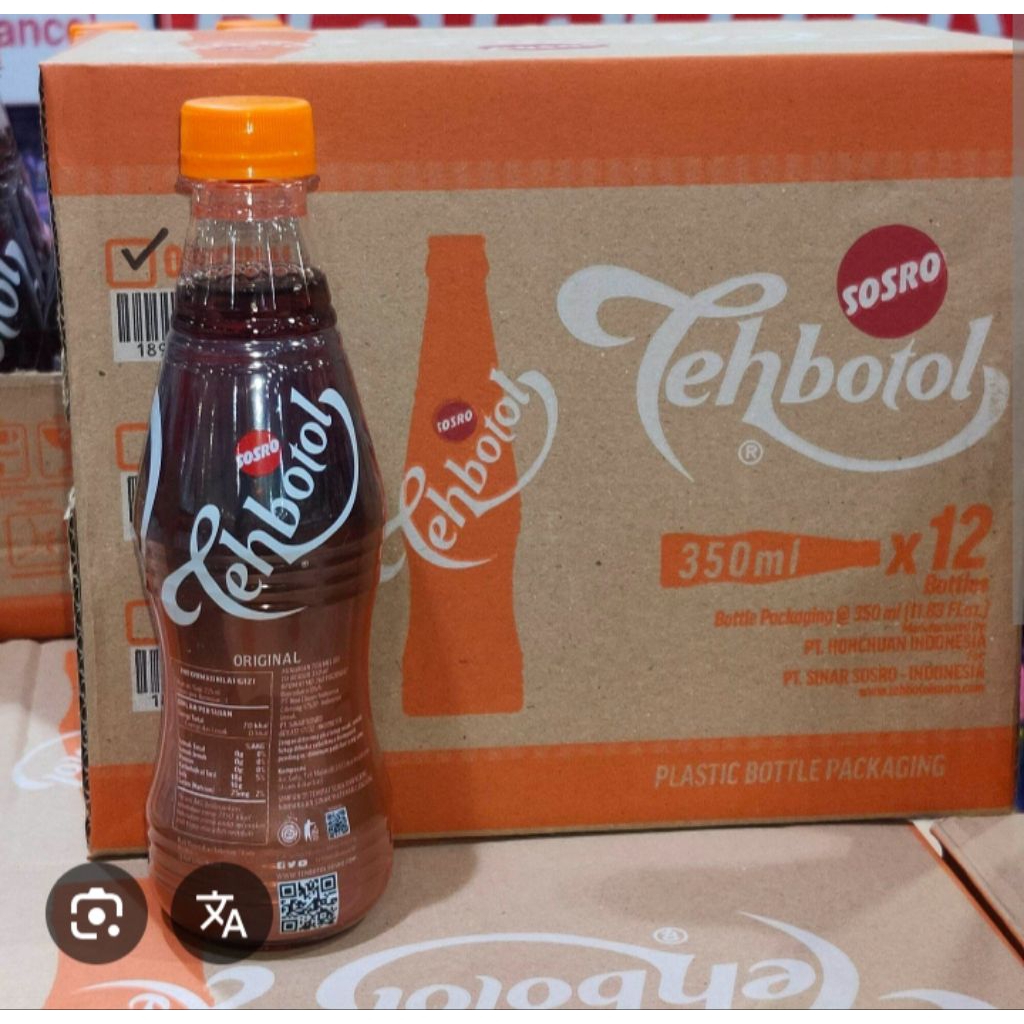 TEH BOTOL SOSRO 350 ML / TEH BOTOL SOSRO 450 ML ( DUSAN )