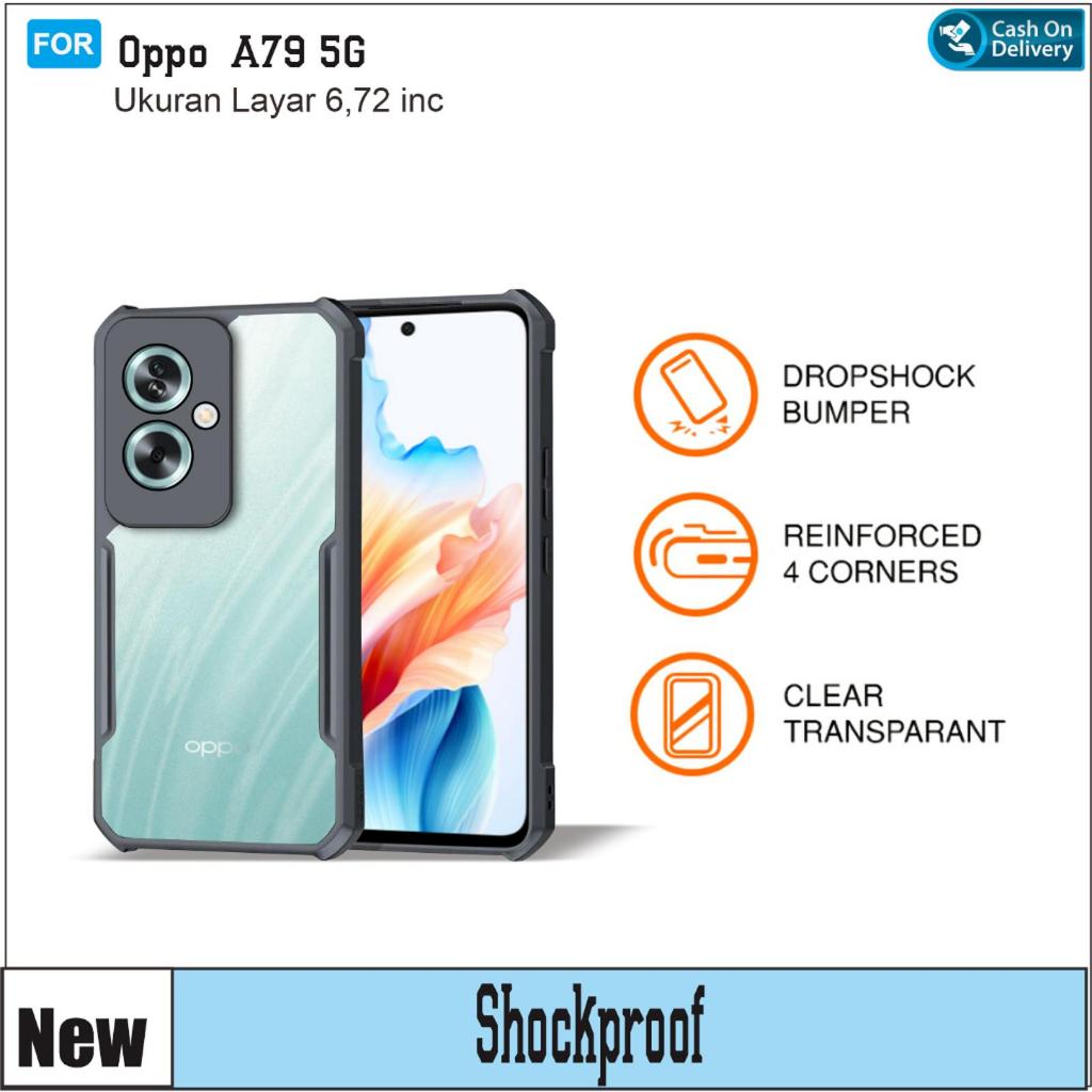 HARD CASE ARMOR SHOCKPROOF BUMPER TRANSPARANT OPPO A79 / A78 4G / A78 5G / A78 NFC / A77S / A76 / A7