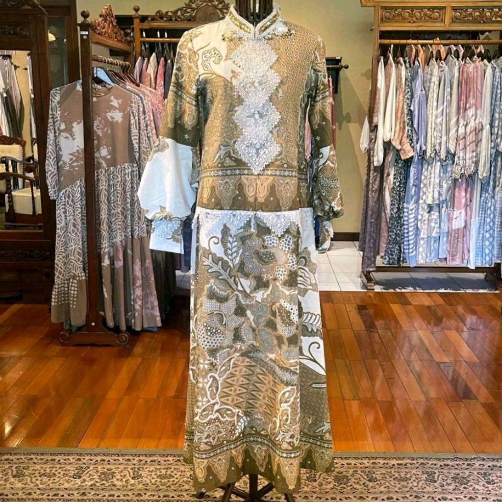 Abaya Katun Viscos + Bordir by Dian Pelangi LIMITED EDITION Busana Muslim Baju Maxi Dress Gamis Gaun