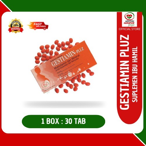 GESTIAMIN PLUZ BOX 30 TAB/ SUPLEMEN KESEHATAN IBU HAMIL
