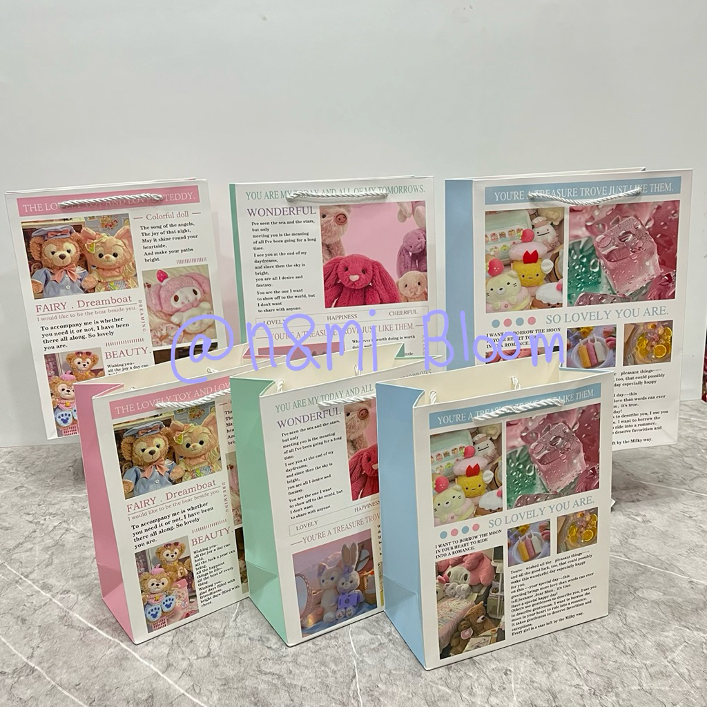 Paper Bag Tebal / Paper Bag Aesthetic / Tas Kertas Unik / Tas Kado