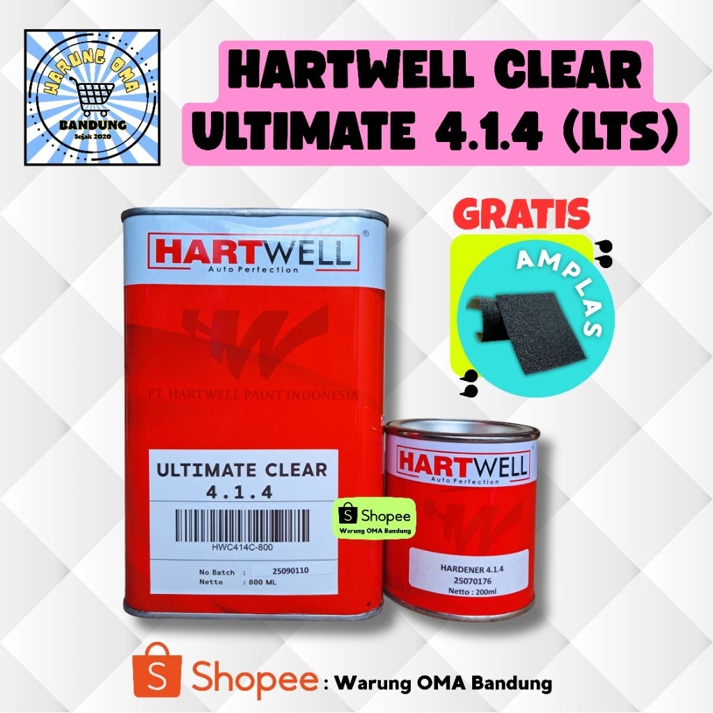 Hartwell Clear Anti Gores Ultimate 414 (1lts) - Perawatan cat kendaraan mobil motor