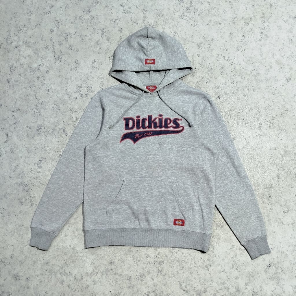 Pullover Hoodie pria DC Abu Big logo printing depan casual hoodie size M
