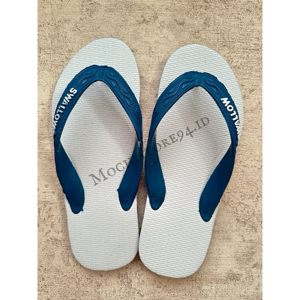 Sandal Swallow original classic khusus BIRU 11.5 /Sandal jepit/Sandal rumahan