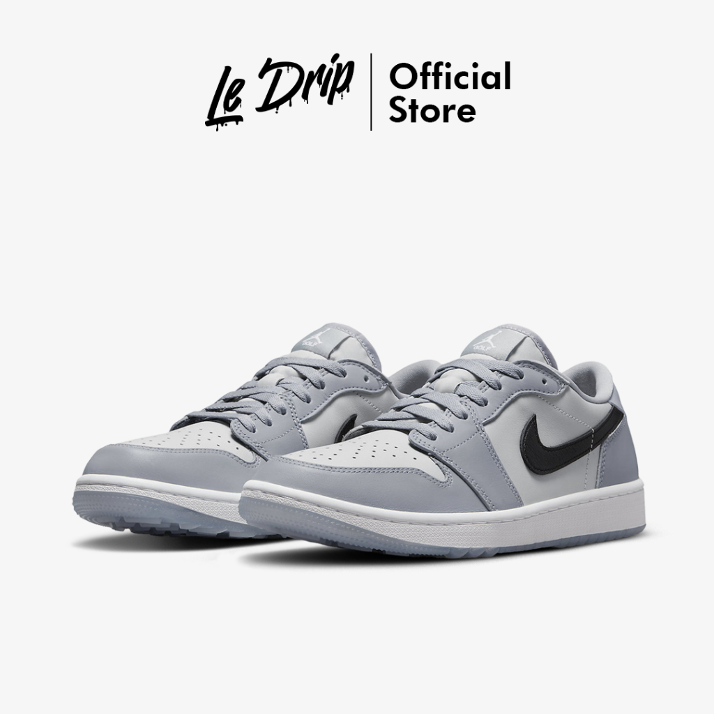 Nike Air Jordan 1 Retro Low Golf Wolf Grey Black Panthom Phantom White Authentic