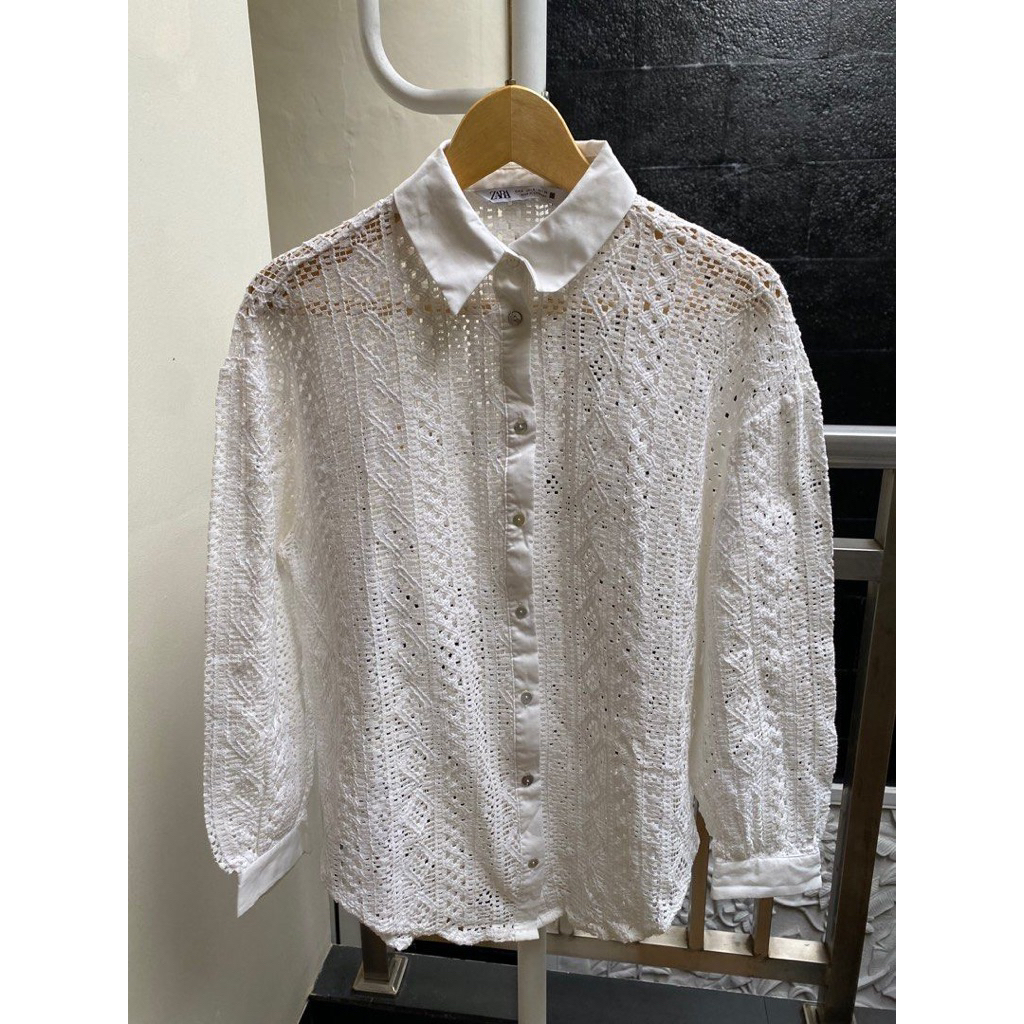 ZARA Kemeja Full Katbol (Putih)