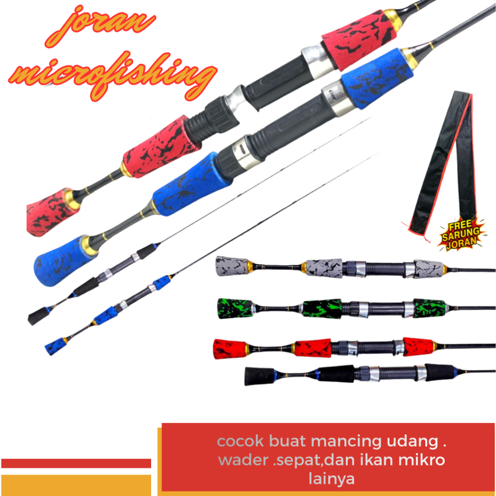 Joran pancing lentur ultralight Udang Dan Joran Wader Dan Joran Microfishing
