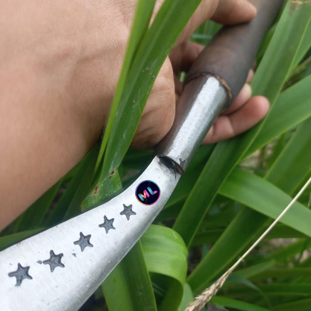 Sabit rumput alat berkebun asli baja merk bintang lima khas madura