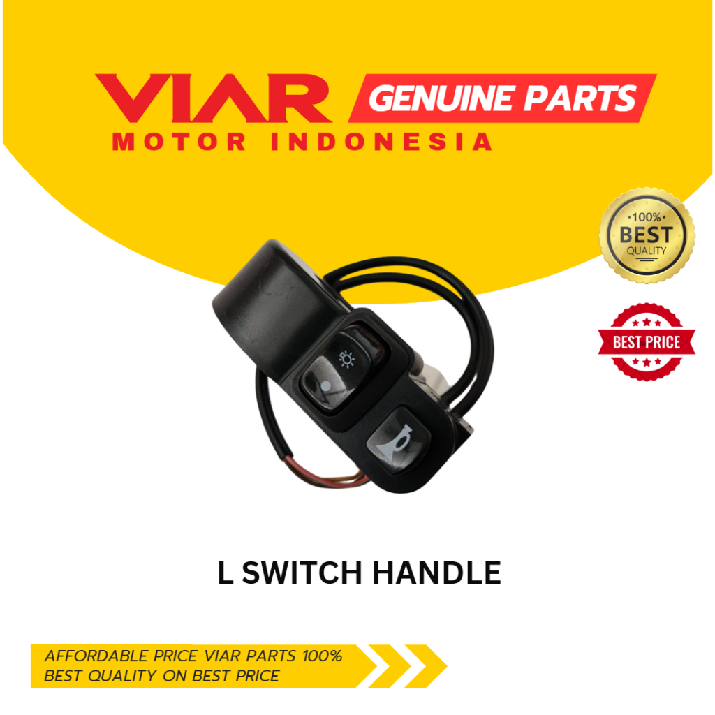 HOLDER | SAKLAR KIRI SEPEDA LISTRIK VIAR CARAKA | L SWITCH HANDLE VIAR EBIKE CARAKA